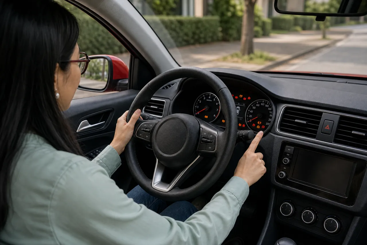 车内检查 · Controle in de auto